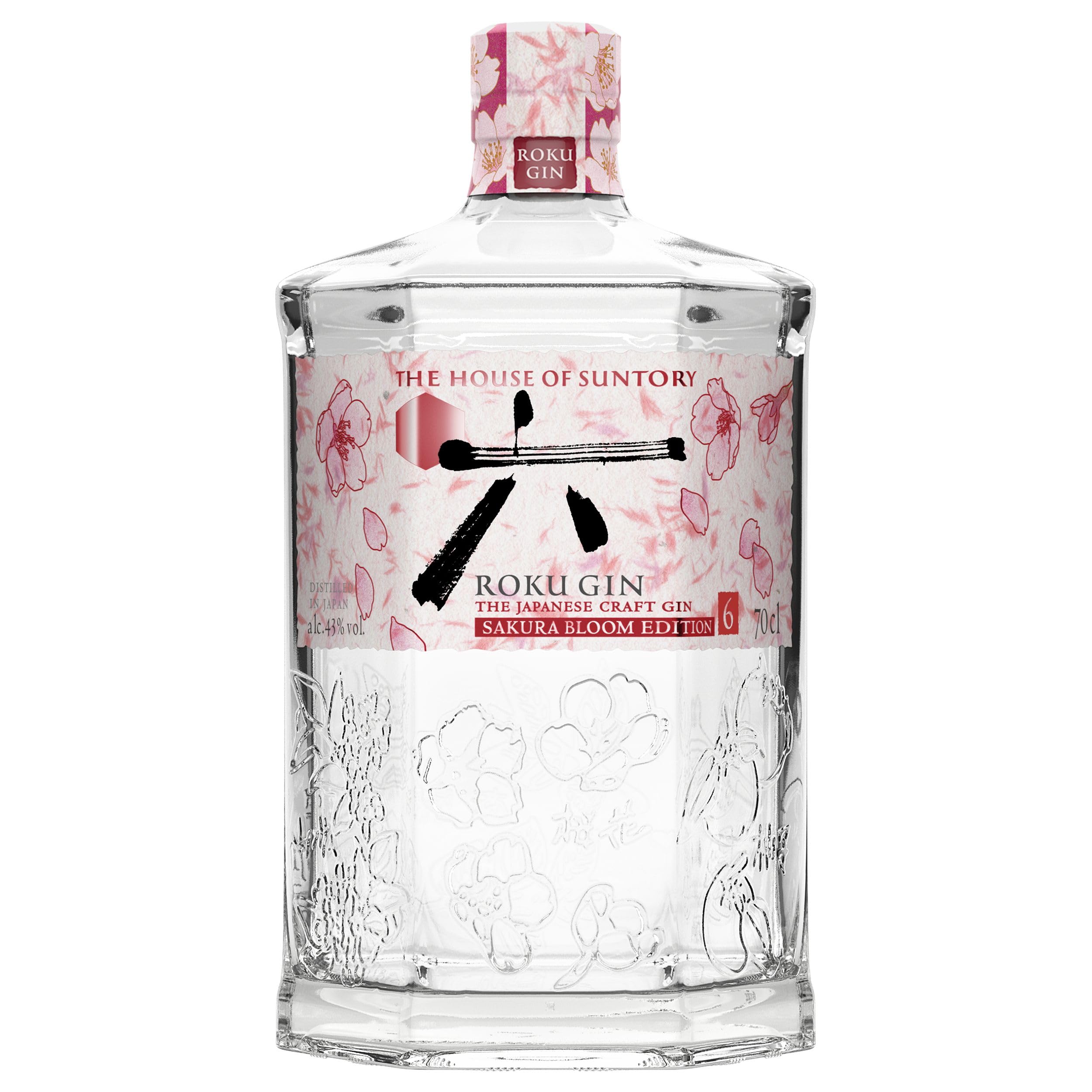 ROKU GIN SAKE BLOOM EDITION 700ml 限定版 Roku Japanese Craft Gin - Sakura Bloom Edition - 700ml : Amazon.co