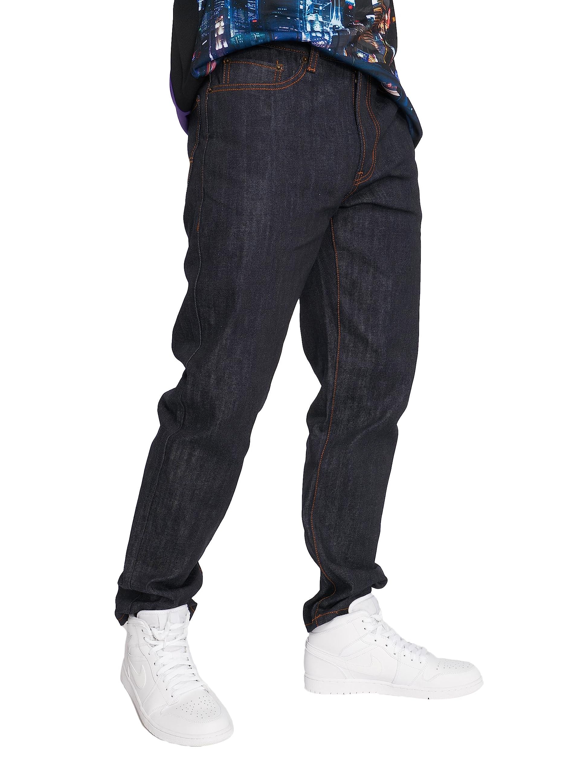 LRG Men's Lifted Research Group Jeans Denim Pants, Raw Indigo, 32