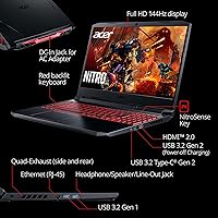 Vista 6 de Acer Nitro 5 AN515-55-53E5 portátil para videojuegos con Intel Core i5-10300H, unidad de procesamiento de gráficos NVIDIA GeForce RTX 3050, pantalla