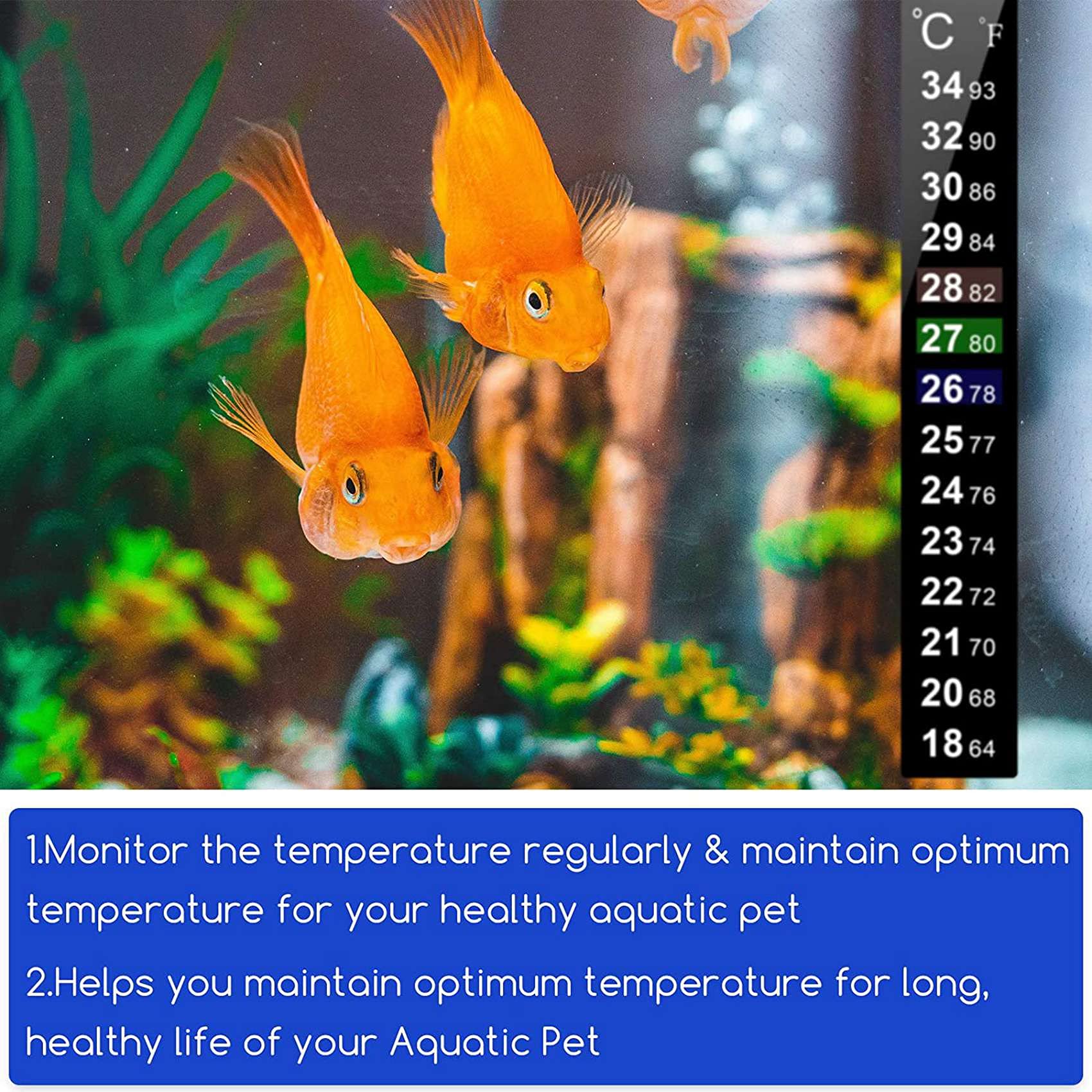 144 Stück Digitaler Temperatur Aufkleber Selbst Klebendes Thermometer Streifen Fermenter Selbst Klebendes Kristall Streifen Aquarium Thermometer