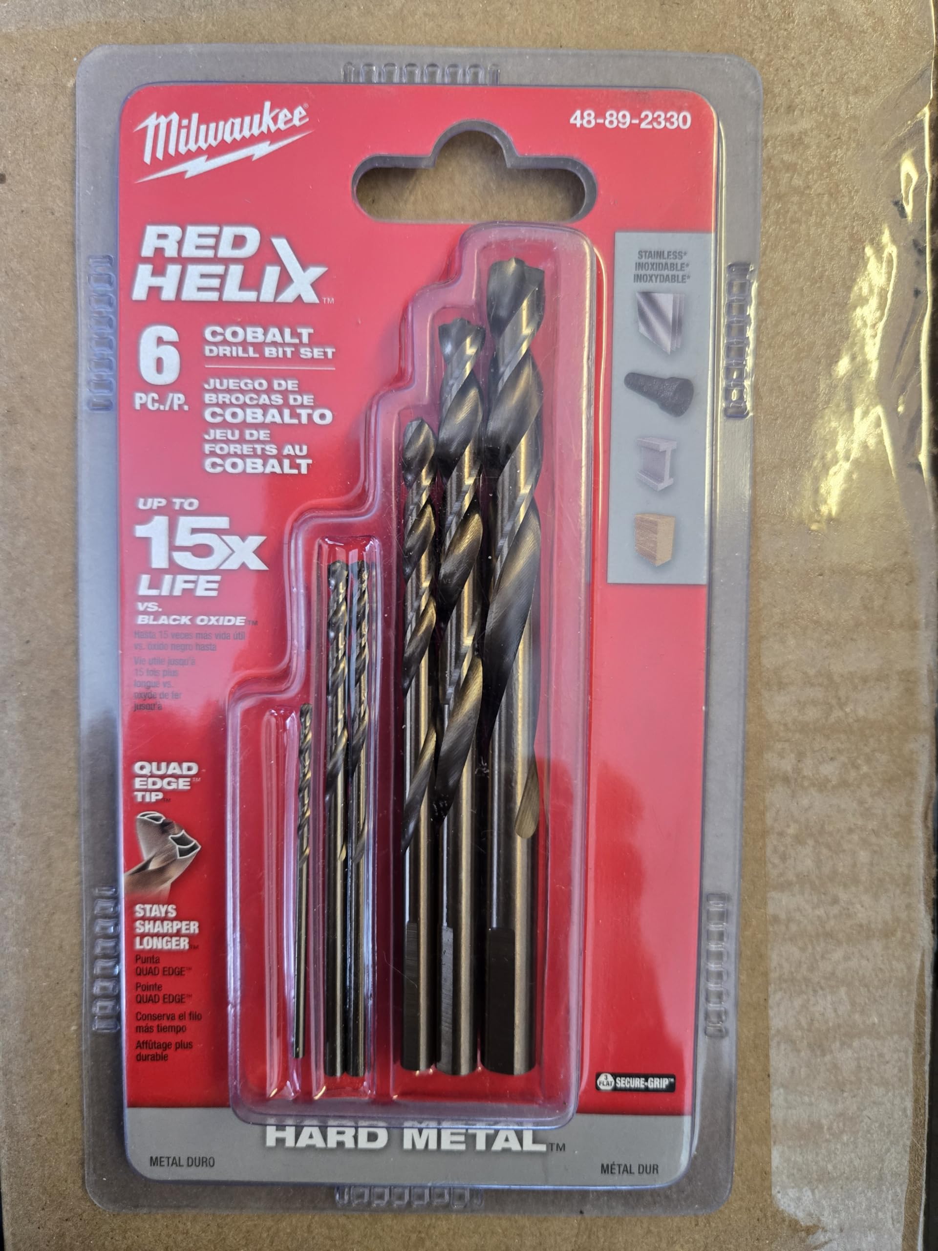 Milwaukee 48-89-2330 Cobalt Red Helix Drill Bit Set for Drill Drivers