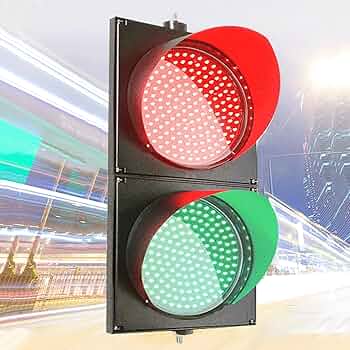 Amazon.co.jp: 2ライト信号機、300mm赤/緑LED信号機ウォール