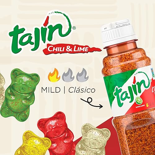 Miniatura 5 de Snak Club Tajin - Gomitas de ositos de frutas, surtido de caramelos de frutas con condimento de chile y lima, aperitivos suaves, sin gluten y