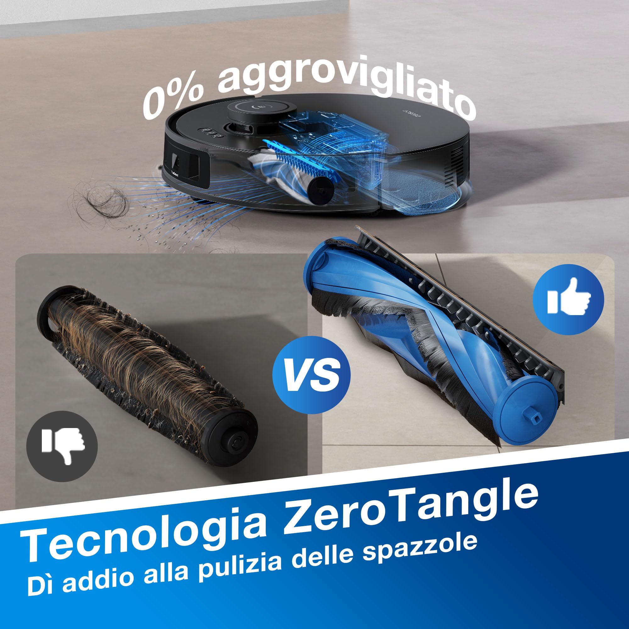 ECOVACS N20 PRO Plus Robot Lavapavimenti e Aspirapolvere, 8000 Pa, Pulizia Senza Sforzo per 45 Giorni, Spazzola Antigroviglio, Durata 300 min, Arrampicata da 20 mm, Pulizia OZMO Pro 2.0 a Vibrazione