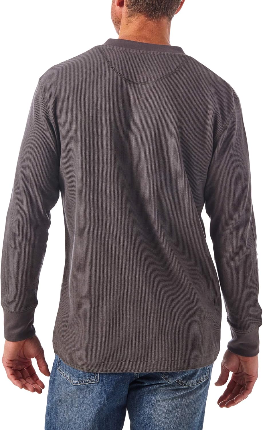 Wrangler Authentics Men's Long Sleeve Waffle Henley - Image 2