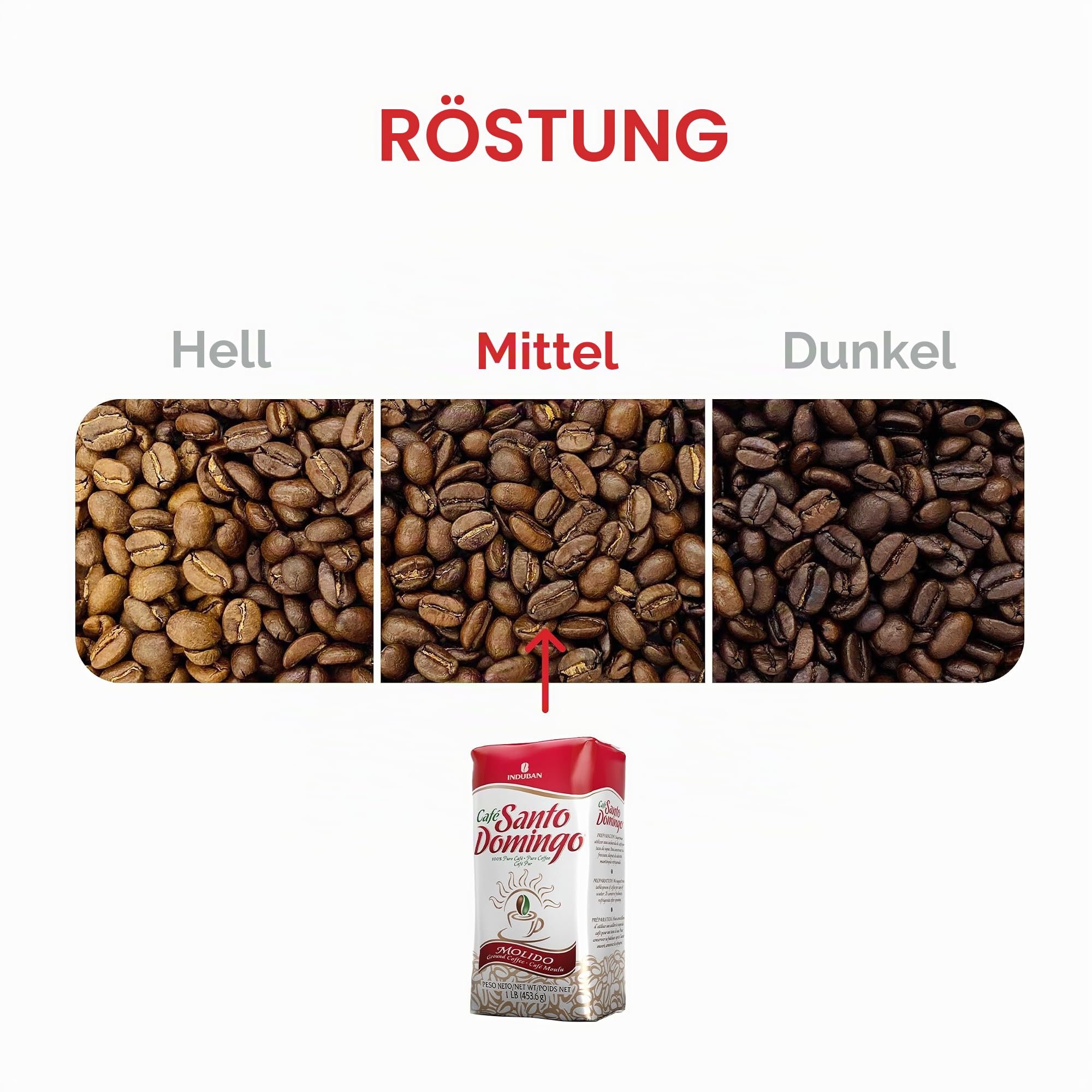 Cafe Molido Santo Domingo Coffee 1 Lb. Bags 4-pack 4 Lbs. Total
