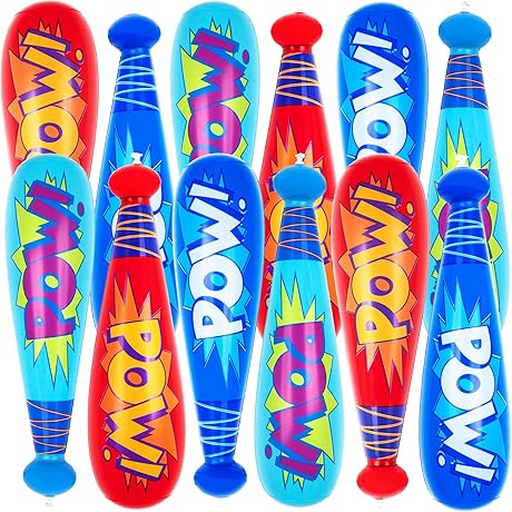 ArtCreativity 20 Inch Inflatable Baseball Bats (12-Pack): Budget-Friendly Fun for Kids