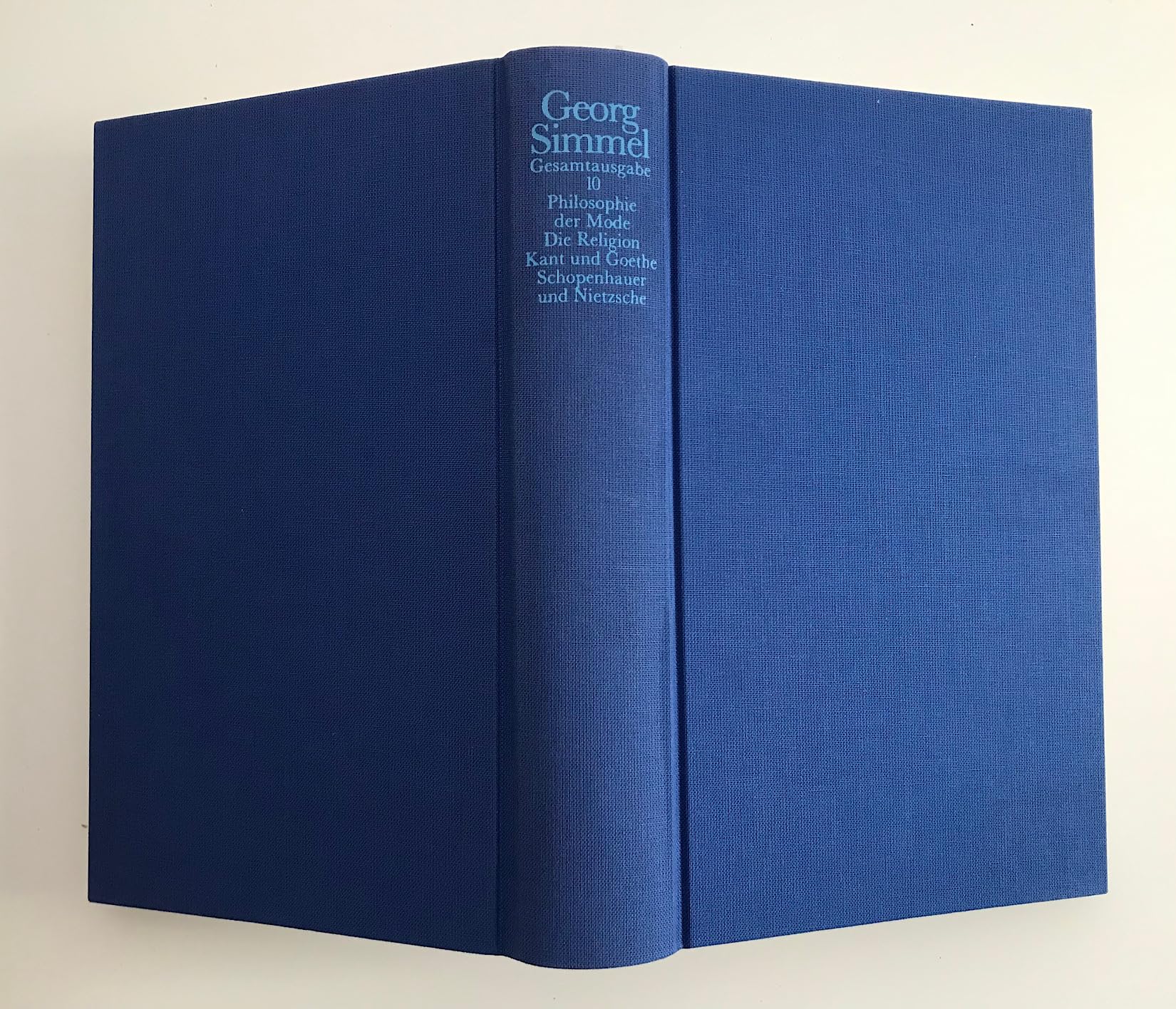 Gesamtausgabe, 24 Bde., Bd.10, Philosophie der Mode; Die Religion; Kant und Goethe; Schopenhauer und Nietzsche: Band 10: Philosophie der Mode (1905). ... Schopenhauer und Nietzsche (1907)