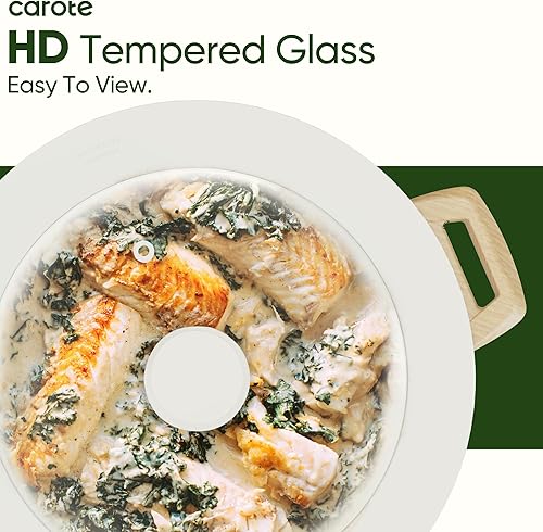 Miniatura 4 de CAROTE 2 tapas universales de silicona para ollas, sartenes y sartenes, tapa de olla para ollas de 6, 7, 8 y 9.5 pulgadas, 10 pulgadas, 11 pulgadas