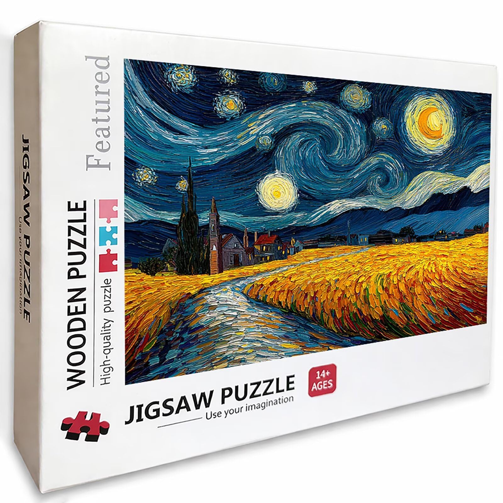 Puzzle Arte con Scatola Cottagea, Cielo Stellato Puzzle Legno 5000 Pezzi Adulti 156x105cm, Attività di Intrattenimento ad Alta Difficoltà, DIY Classici Gioco, Jigsaw Per Tutta La Famiglia, O-6319