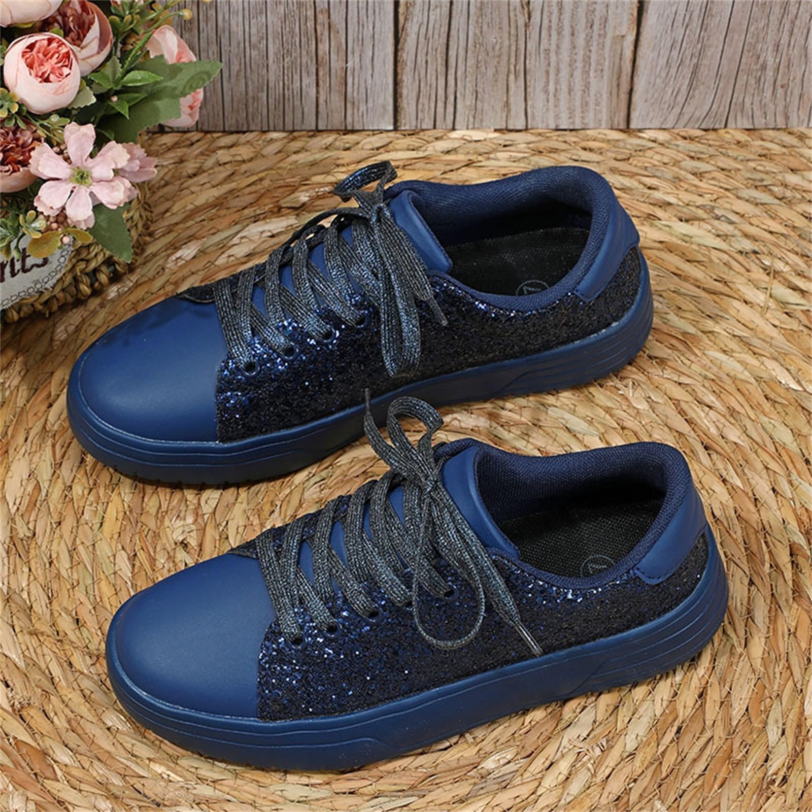 Scarpe Ginnastica Donna Comode Pianta Larga Scarpe Traspiranti Donna | Calzature Fitness in Pelle Sintetica per Passeggiata Invernale Sneakers Ragazza Concezione Ergonomica Rete Traspirante
