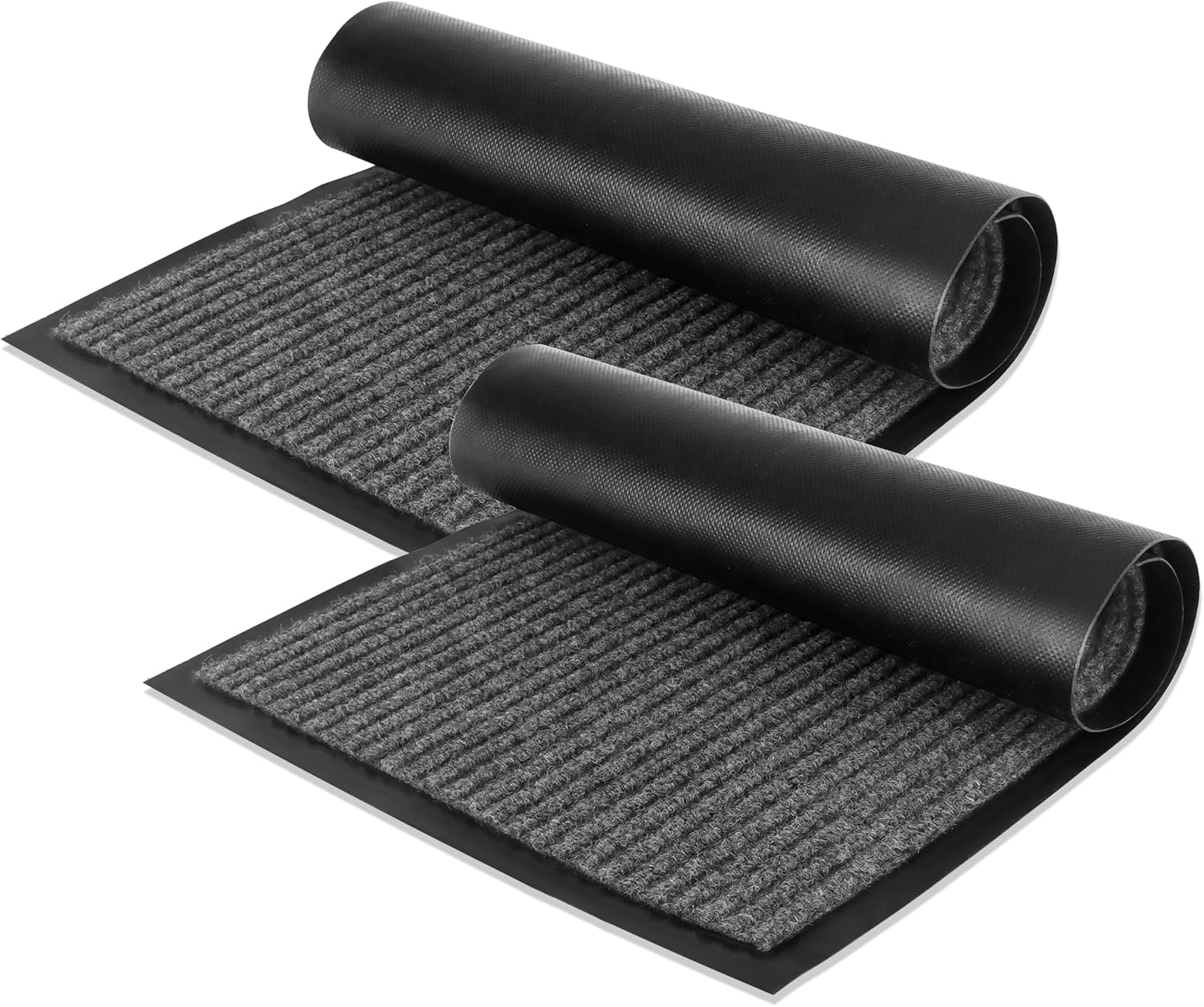 Outdoor 2 Pack Door Mats - Small Non-Slip Waterproof Entry Rugs for Front Door, Patio, Porch, Garage RV, Entryway Back Door - Easily Cleaned Indoor/Outdoor Entrance Mat - 30" x 17"