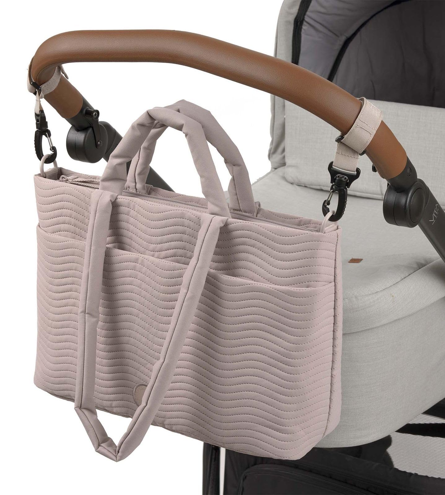 Lässig bolso de pañales bolso de hombro Liva Shoulder Bag Mushroom marrón topo