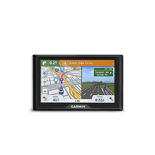 Garmin Drive 51 USA LM GPS Navigator System with Lifetime Maps, Spoken Turn-By-Turn Directions, Direct Access, Driver Alerts, TripAdvisor and Foursquare Data