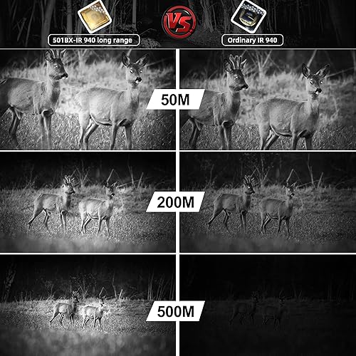Miniatura 5 de DARKBEAM Luz infrarroja de 940 nm para visión nocturna LED de largo alcance y mini linterna IR debe funcionar con equipo infrarrojo iluminador