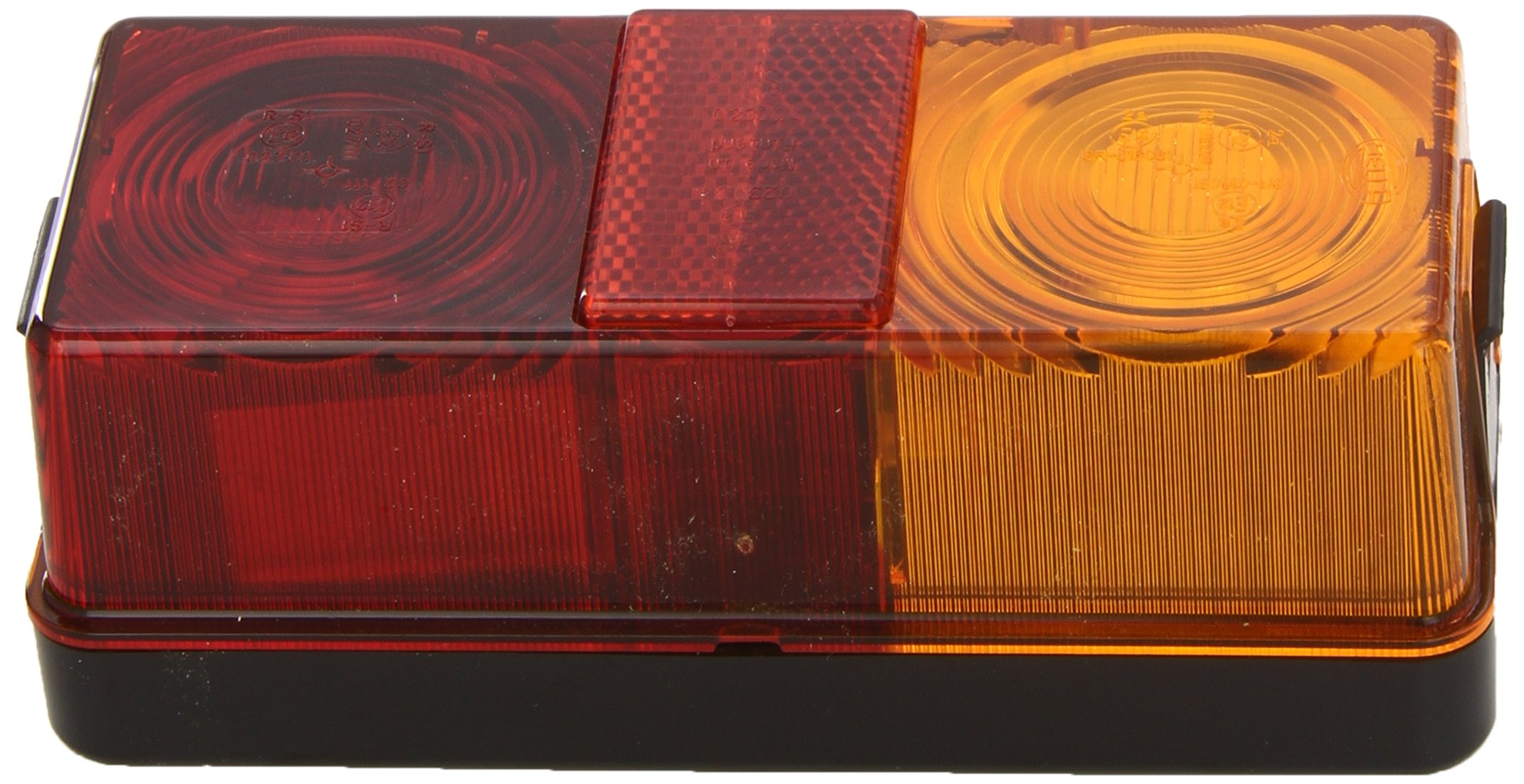 HELLA 2VA 998 531-031 Rearlight - Bulb - 12/24V - mounting/Bolted - Lens Colour: Red/Yellow - Plug: Blade Terminal - left/right - Quantity: 1