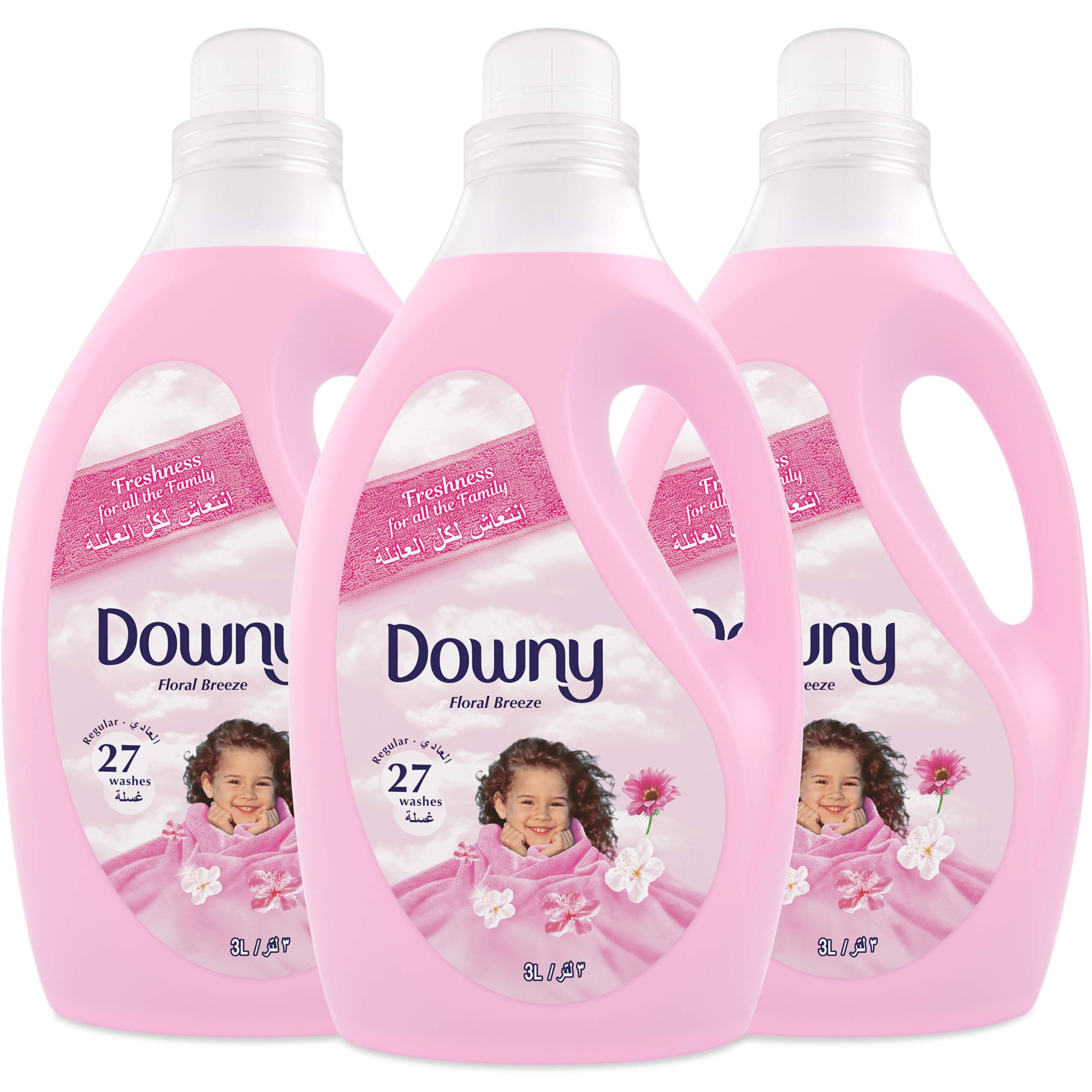 Regular Fabric Softener Floral Breeze, 3 x 3L