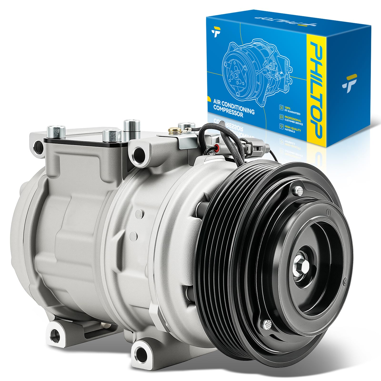 PHILTOP NEW Air Conditioner AC Compressor with Clutch for Sienna 1998-2003