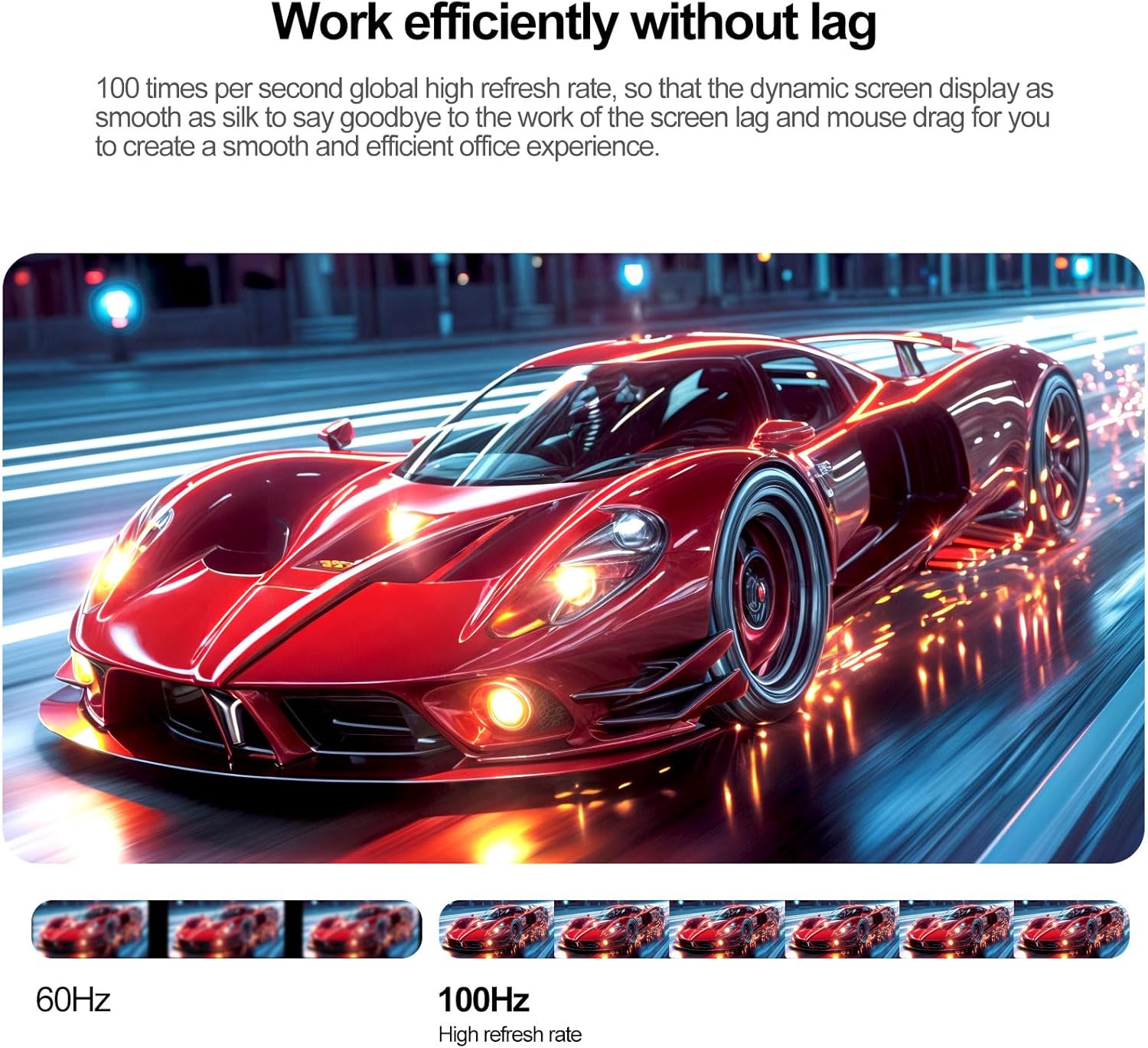 22" inch PC Monitor FHD 100Hz Computer Display Screen 1080P Fr... - view 2