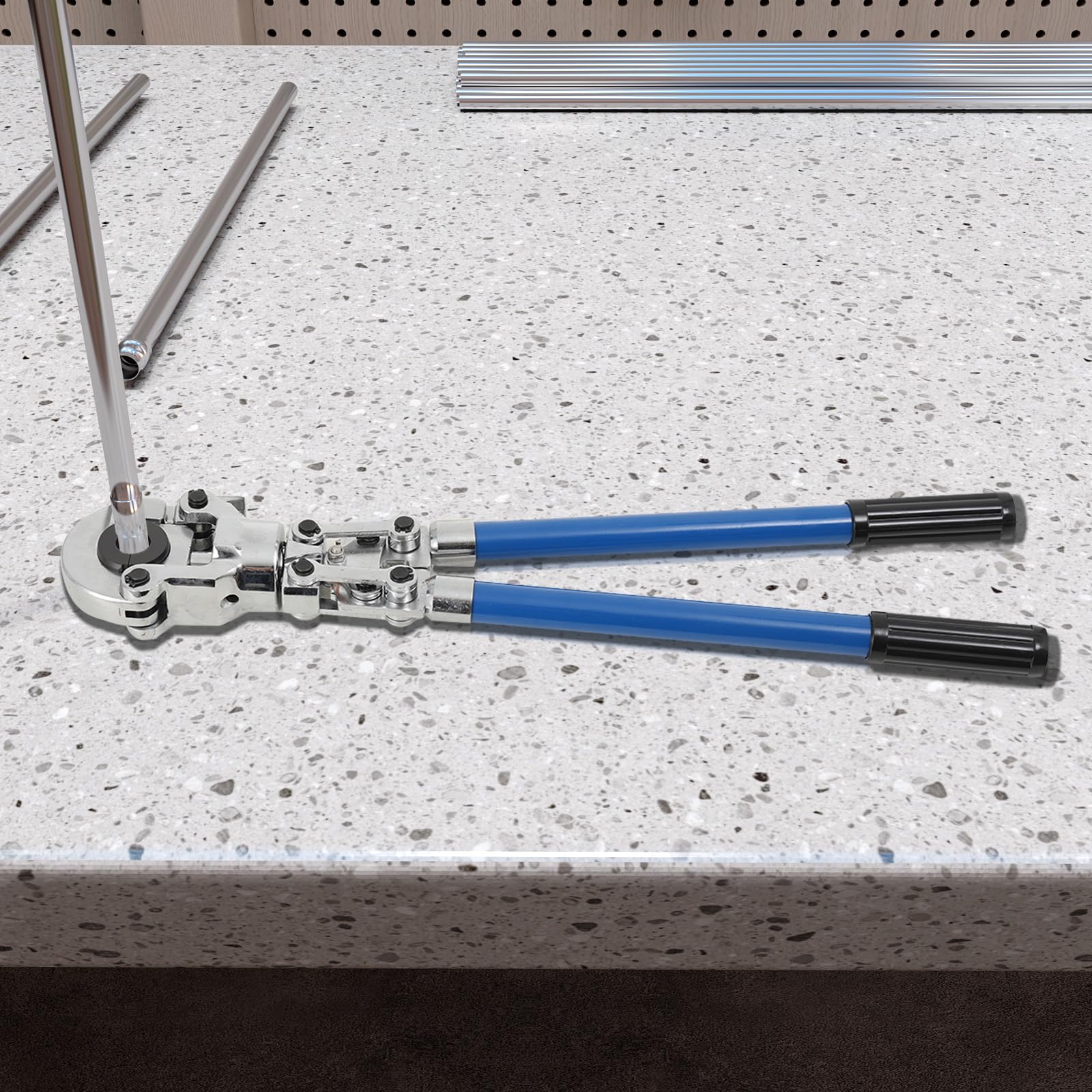 Pinza a pressa manuale, V12 – 28 mm/TH16 – 32 mm, tubo composito in rame, pinza crimpatrice per tubi compositi