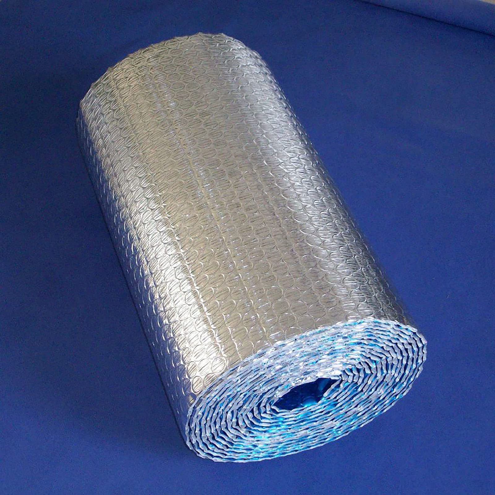 Samoprzylepna izolacja cieplna folia aluminiowa bąbelkowa laminowana bariera oparów materiał do izolacji cieplnej domów (rozmiar: 1 m * 25 m)