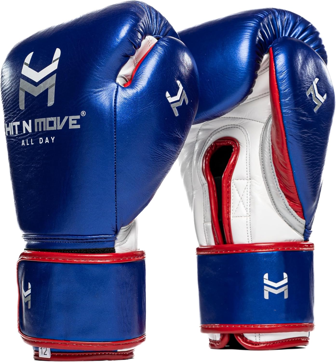 HIT N MOVE Pro Agility All Day Boxing Gloves Hook and Loop, Boxing Gloves Men & Women, Boxing Equipment, Sparring & Heavy Bag Workout Gloves for Boxing, Kickboxing, Muay Thai, MMA