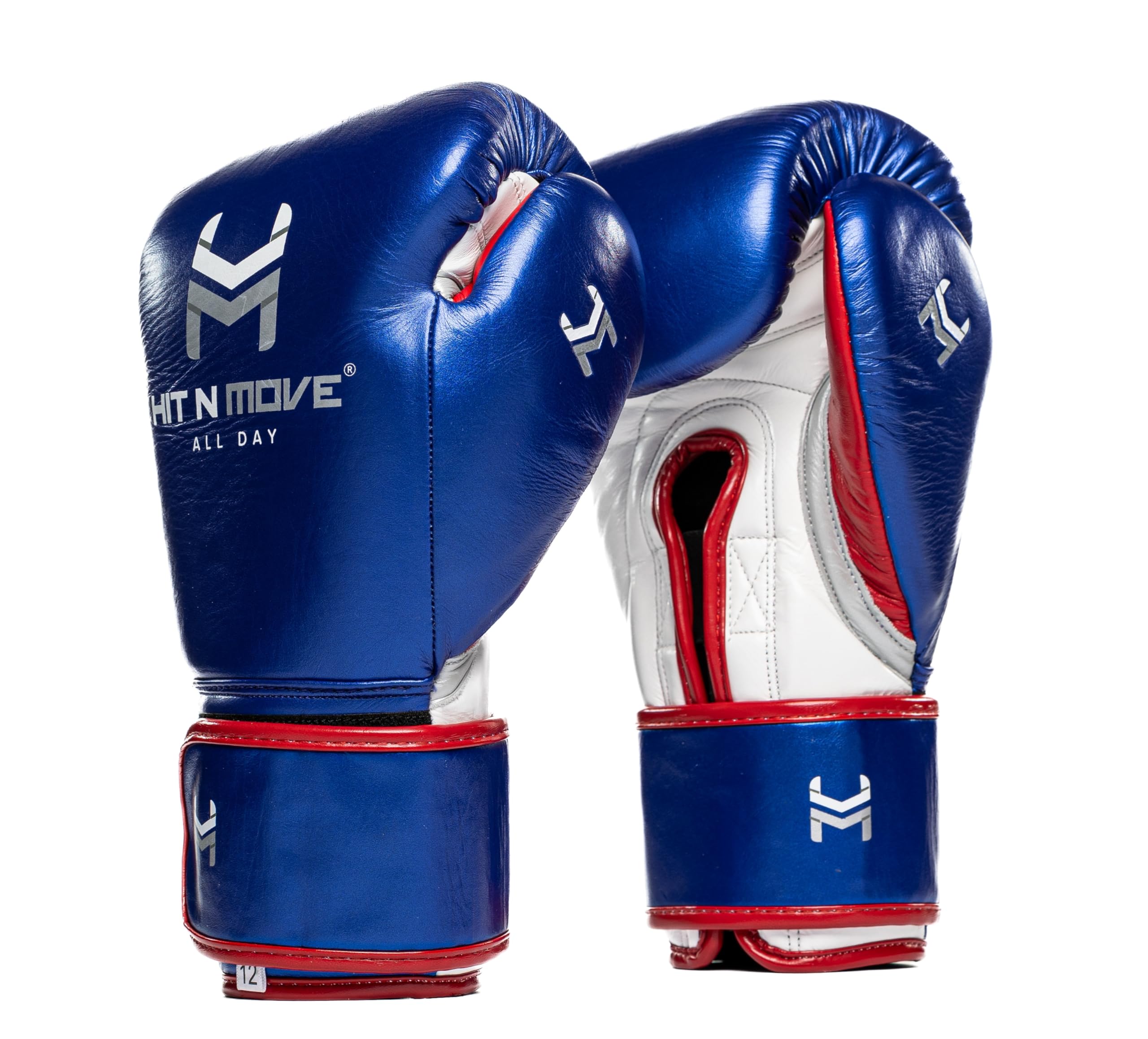 HIT N MOVE Pro Agility All Day Boxing Gloves Hook and Loop, Boxing Gloves Men & Women, Boxing Equipment, Sparring & Heavy Bag Workout Gloves for