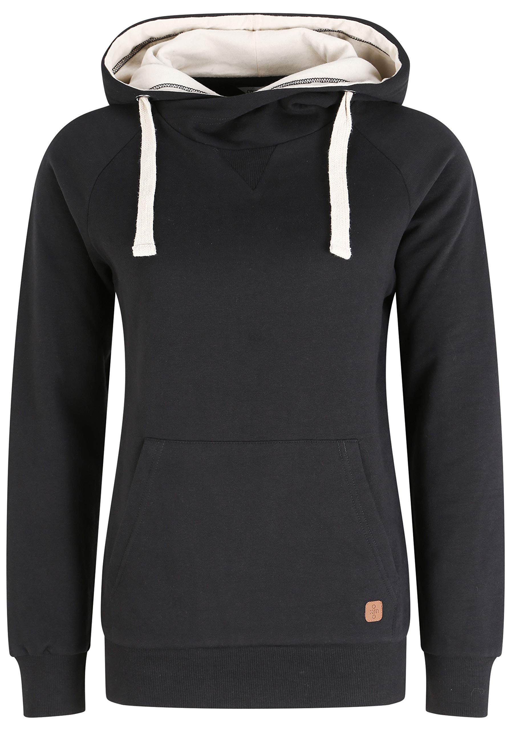 OXMO OXJulia Damen Kapuzenpullover Hoodie Pullover mit Kapuze Kordel Kängurutasche Baumwollmischung Regular fit