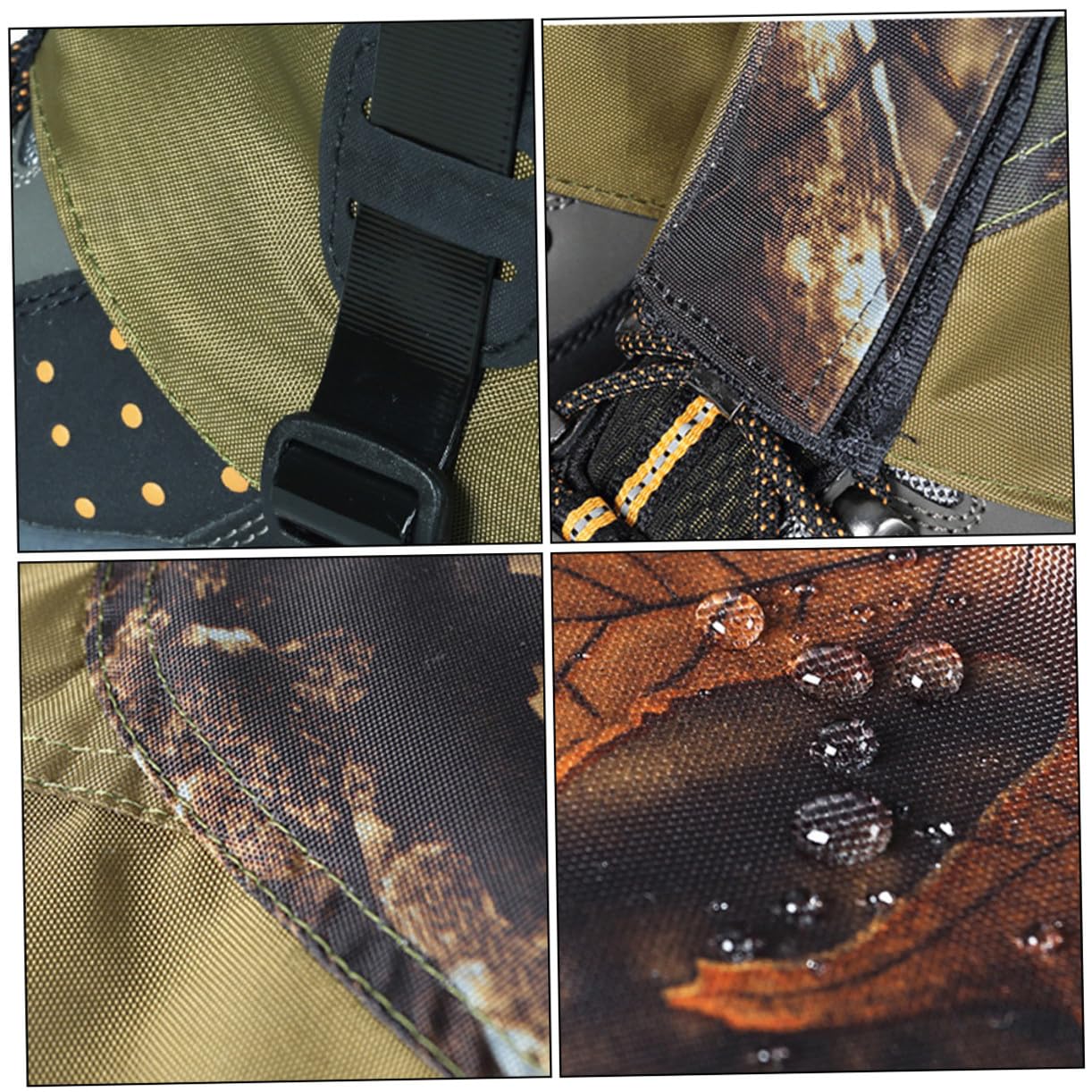 Outdoor Gamaschen aus Strapazierfähigem Material Atmungsaktive Stiefelgamaschen für Trekking und Schneewandern 1 Paar Bein Ärmel mit Verstellbarem Design