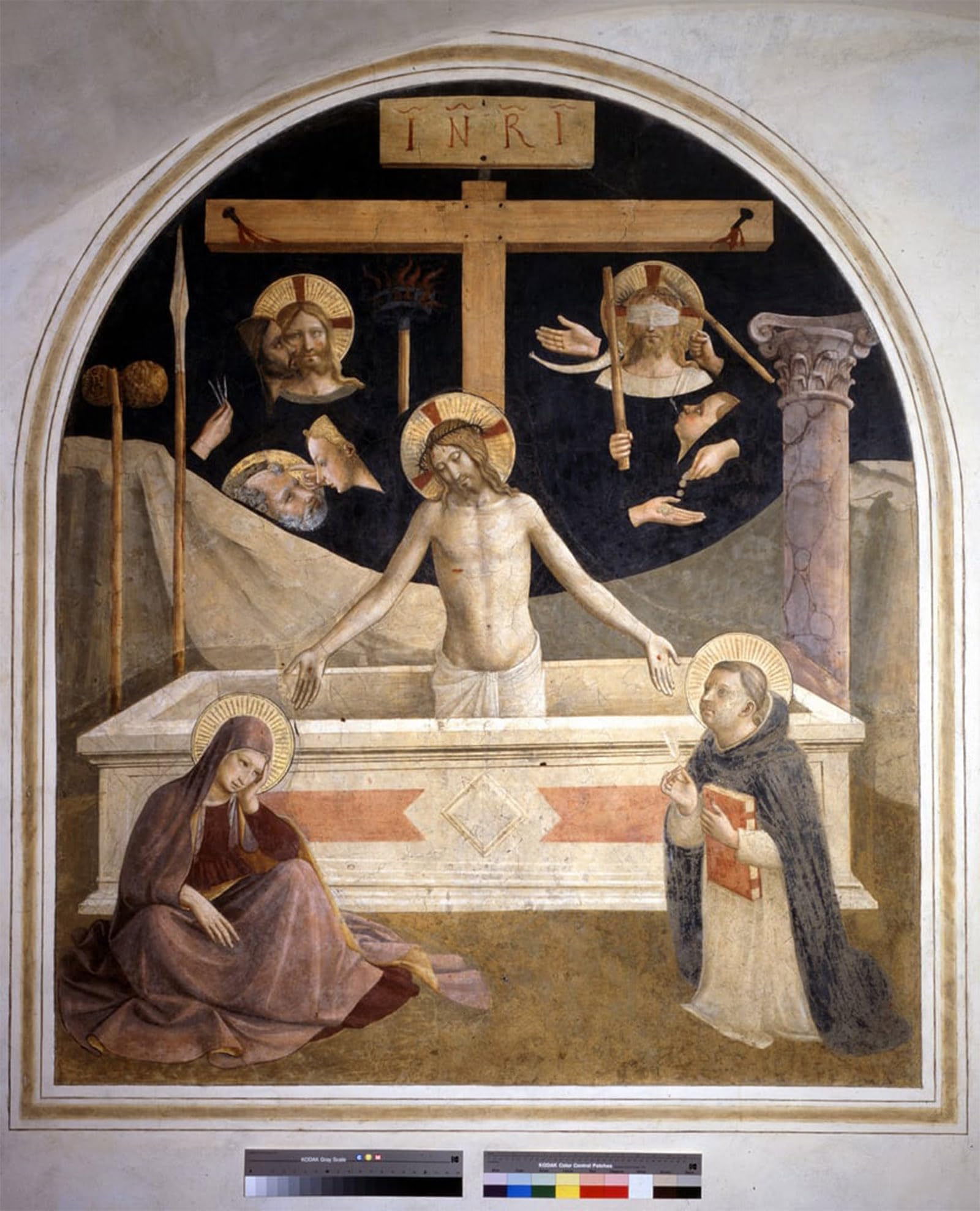 POSTERIIk Famous Print Pop Art Wall Art Graffiti Christ Rises From His Tomb Fresco by Fra Angelico Art Prints for Home Decor 60x90cm