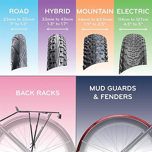 Miniatura 5 de Bike Nook Turbo - Soporte vertical para bicicleta - Portátil, independiente, vertical para almacenamiento de bicicletas en interiores - Garajes y