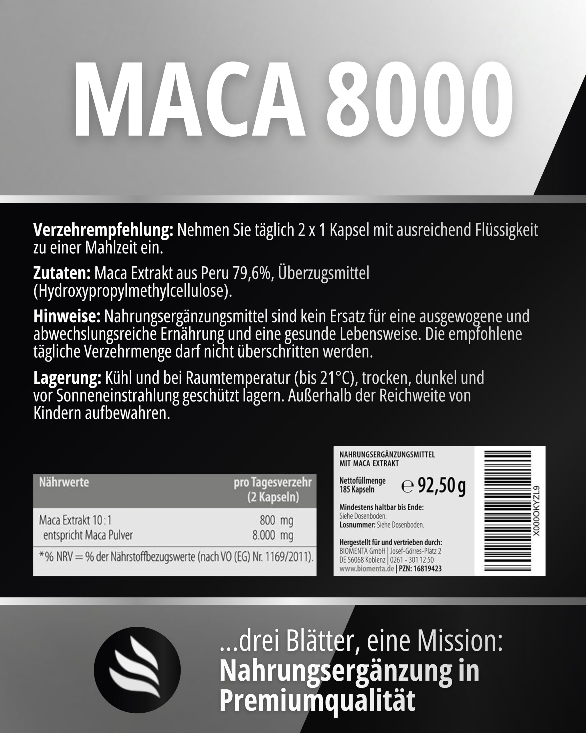 Arginin 3600 + Black Maca 8000 Bundle