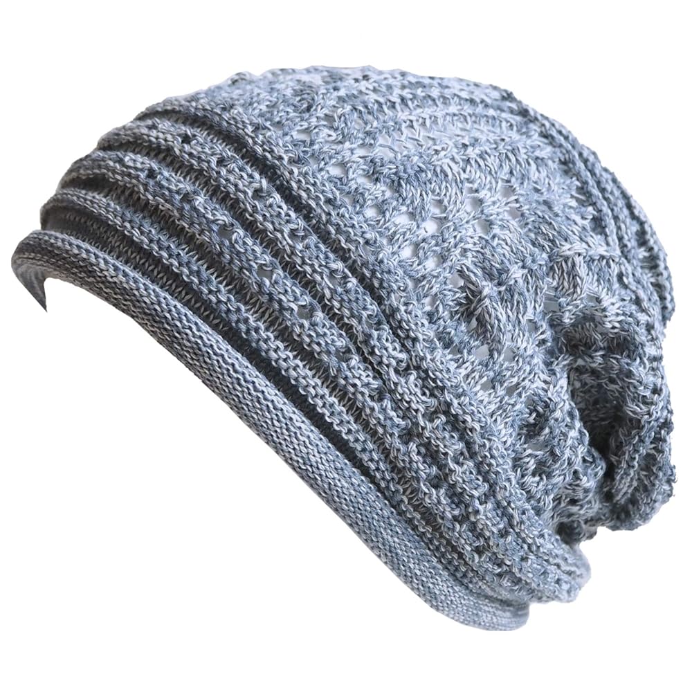 isecai ダメージ加工ニット帽 グレーとピンク Whimgy Beanie Gray×Pink 優しいピンクと落ち着いたグレーが魅力