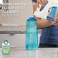 Vista 5 de Bona - Mopa con aerosol y movimiento de alta gama con tecnología PowerPlus para pisos de madera dura; incluye solución de limpieza PowerPlus