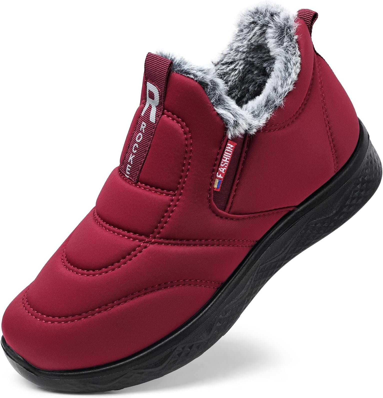 SHIBEVER Womens Winter Snow Boots Red Size 8.5