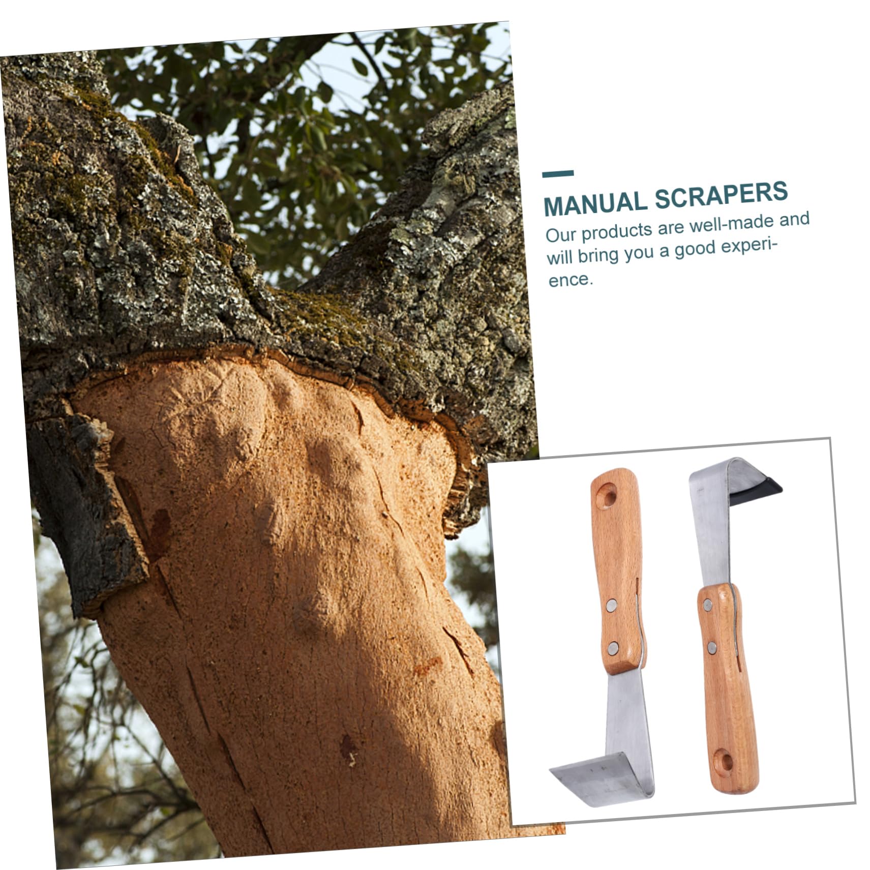 Levemolo Tree Bark Scraper Tool 2pcs Hand Cutters for Garden Hand Knives for Bark for Fruit Tree Lightweight Scarping Tools