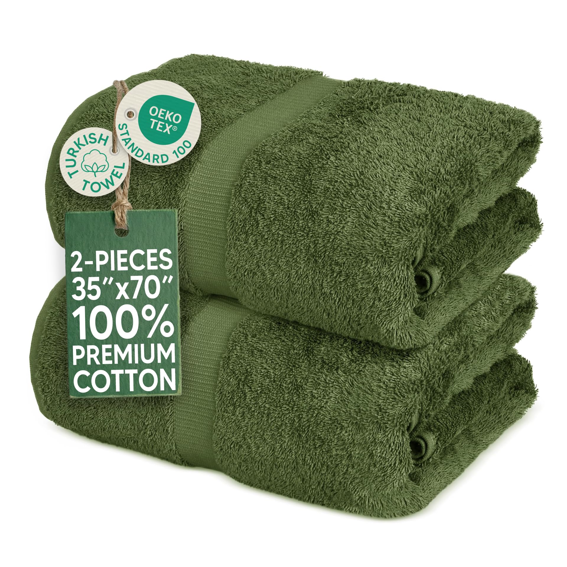 Amazon.com: Towel Bazaar Bath Sheets 35x70, 2-Pack 100% Cotton