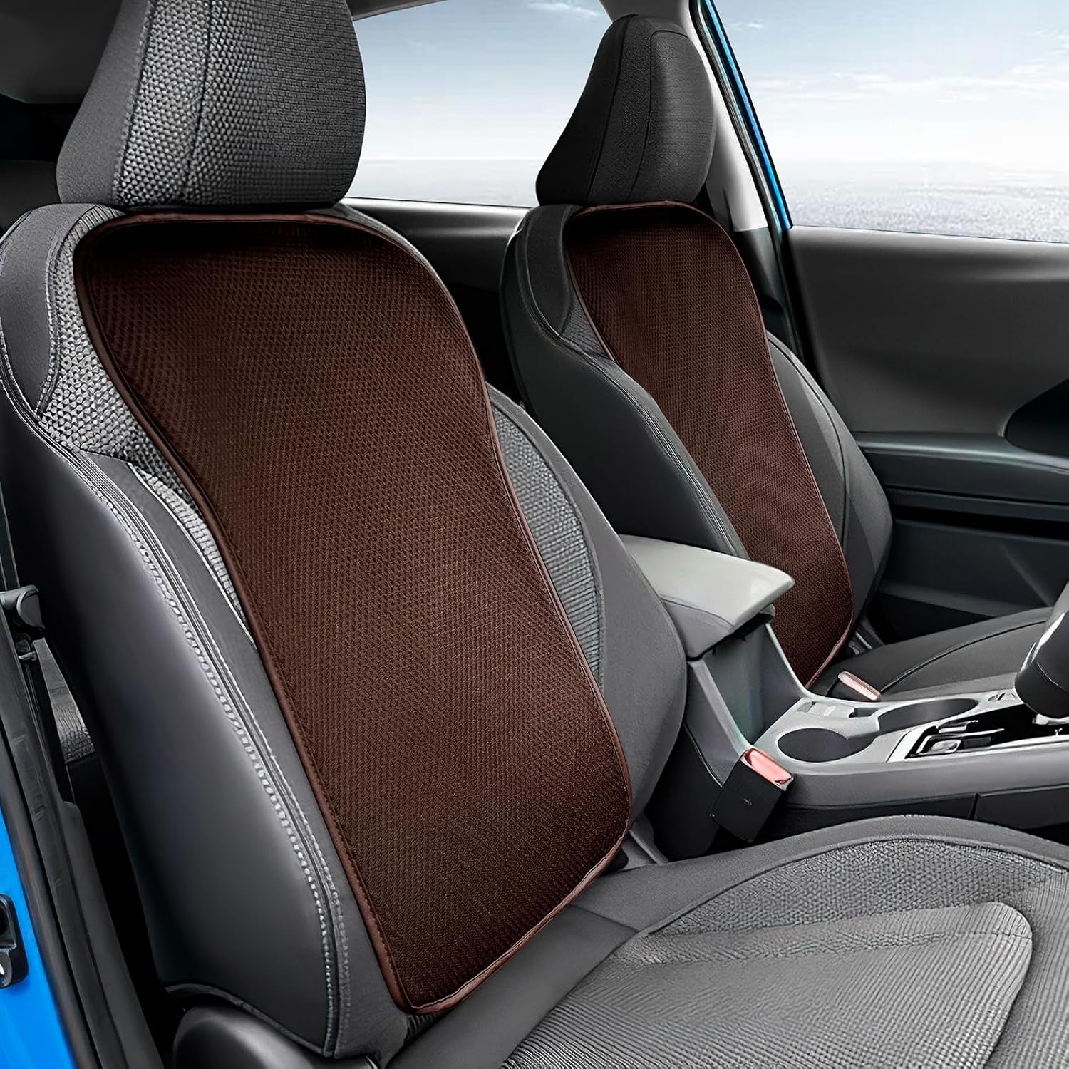 KUNGKIC for Subaru Crosstrek Base Premium Sport Limited 2023 2024 2025 Mesh Front Car Seat Back Cover Breathable Cooling Front Seats Protector Covers for All Season Interior Accessories