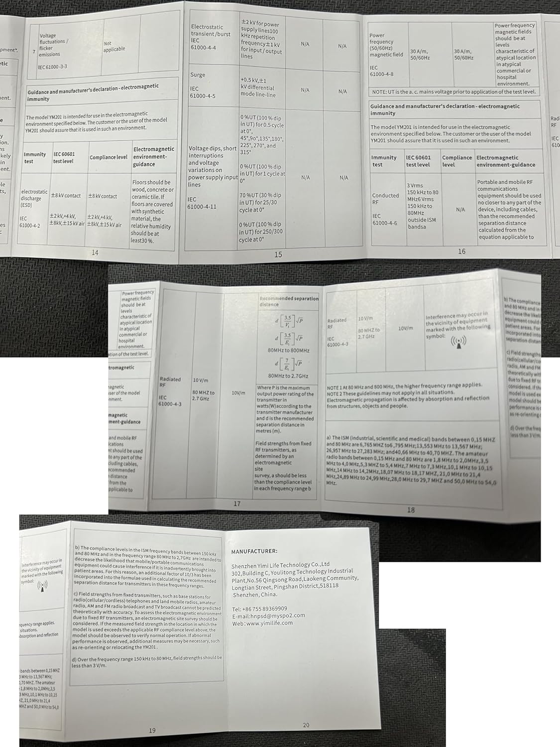How to use and product parameters for ESPOO YM201 Pulse Oximeter