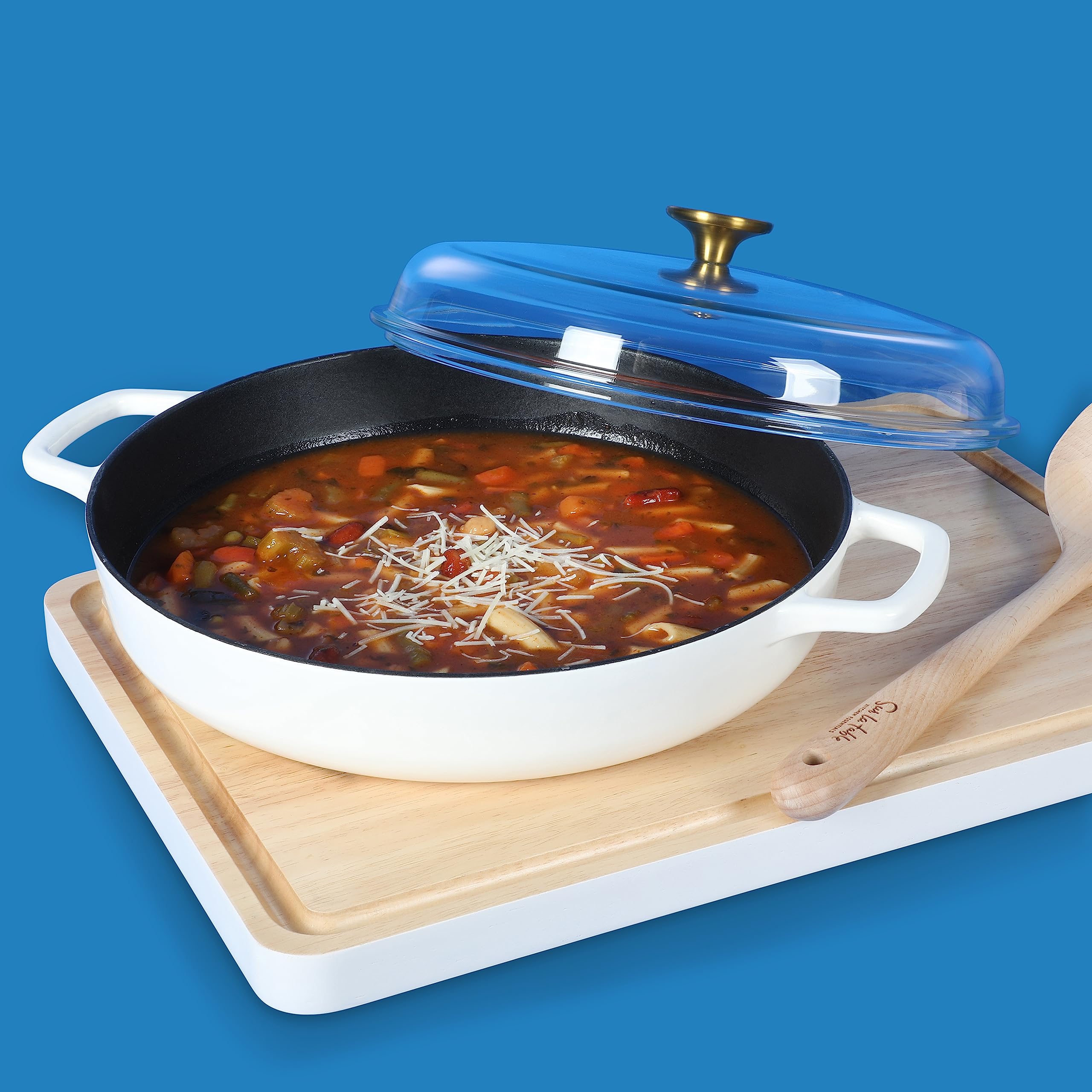 Sur La Table Enameled Cast Iron Braiser Pan -4