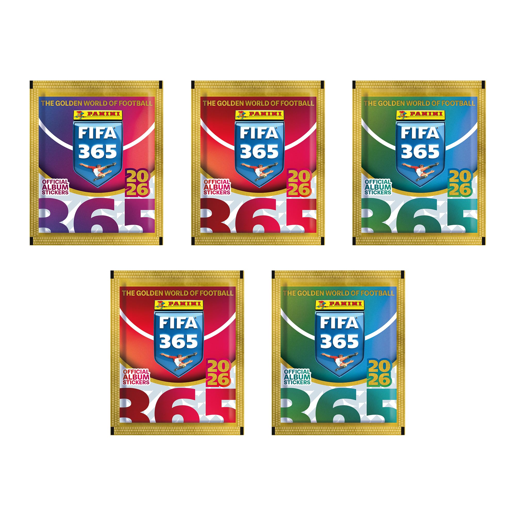 Panini FIFA 365 2026 Stickeralbum Starter Bundle – Album + 5 Tüten (25 Sticker) Offiziell