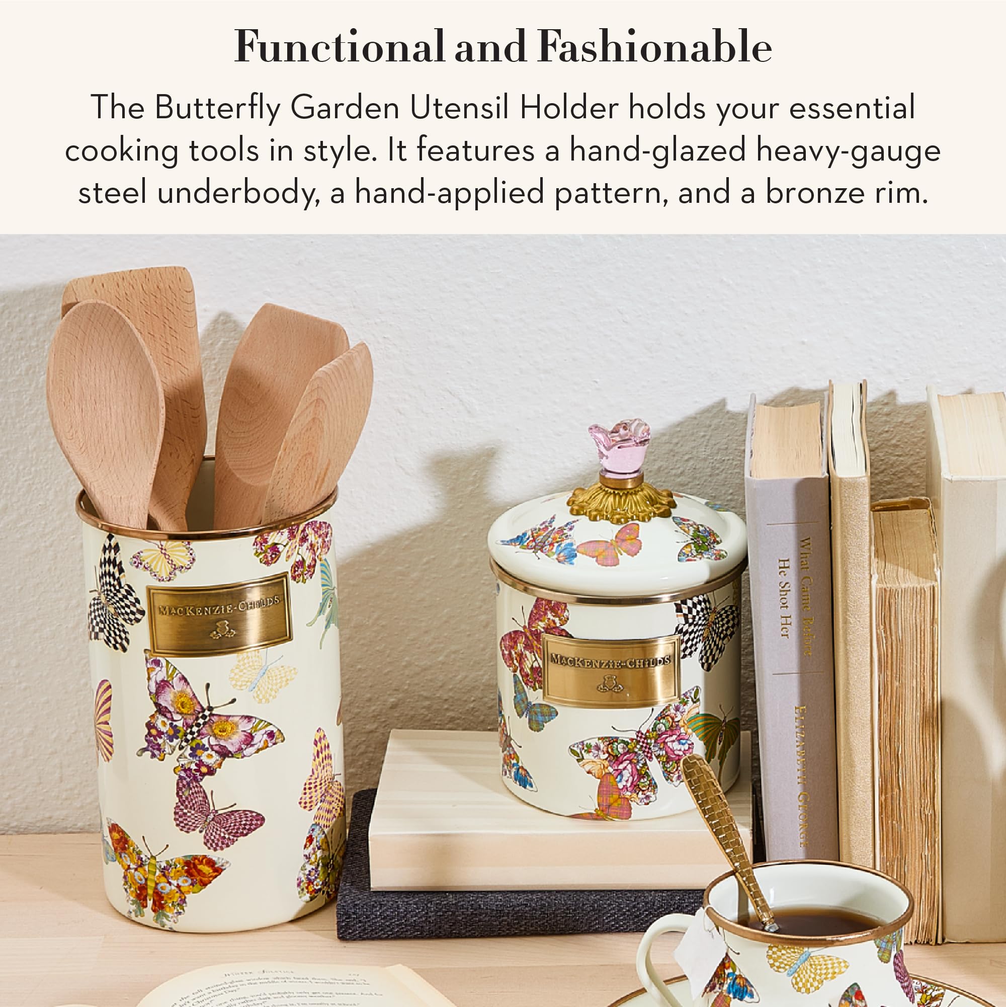 新作 マッケンジーチャイルズ 蝶 花柄　ソルト・ペッパー入れセット 新作 マッケンジーチャイルズ 蝶 花柄 ソルト・ペッパー入れセット