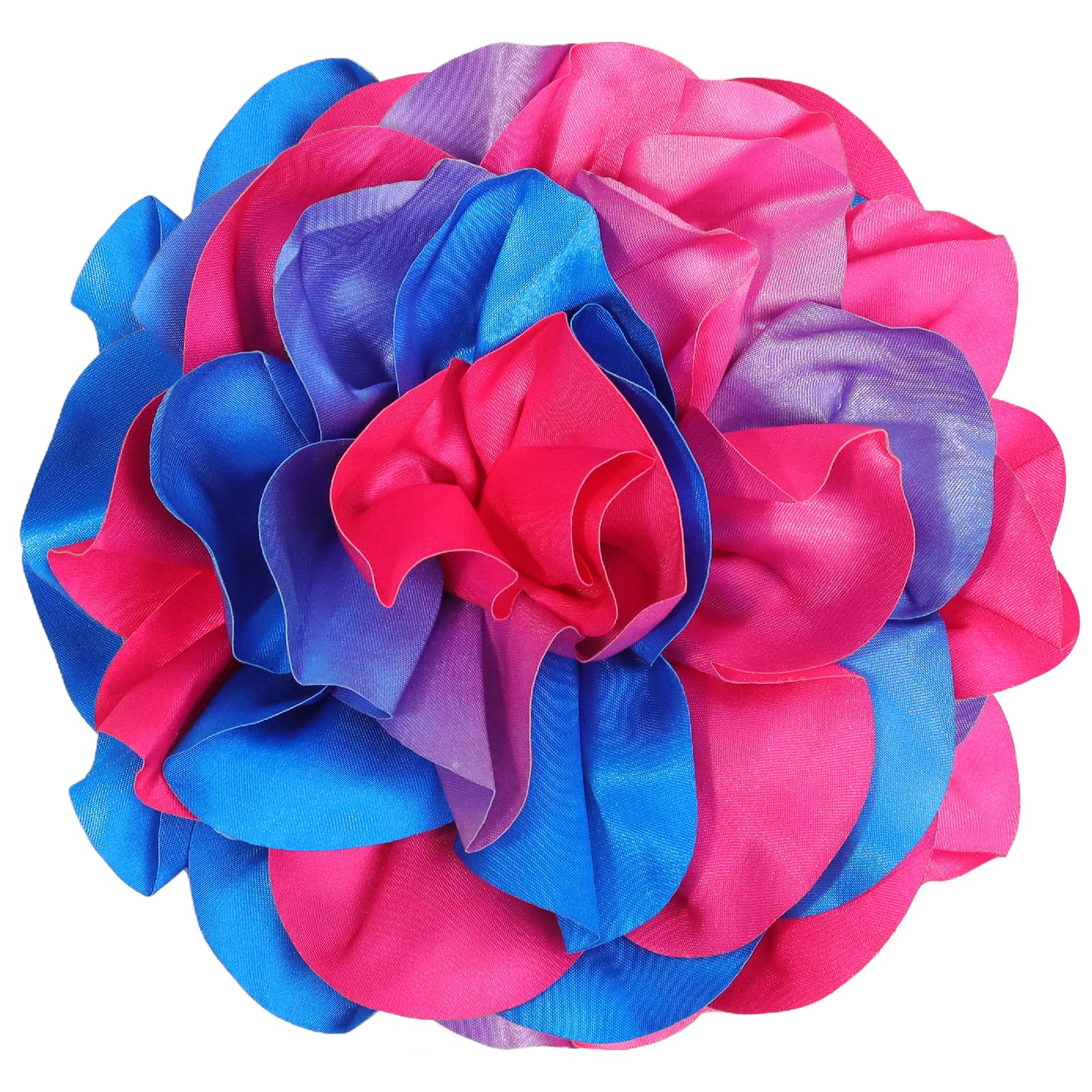 Big Flower Dainty Satin Fabric Rose Flower Brooches Large Rose Flowers Satin Lapel Brooches for Women Wedding Dinner Party Decoration 7.48 Inches