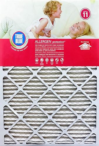 Miniatura 4 de True Blue Allergen - Filtro de aire de 10 x 20 x 1, MERV 11, paquete de 4