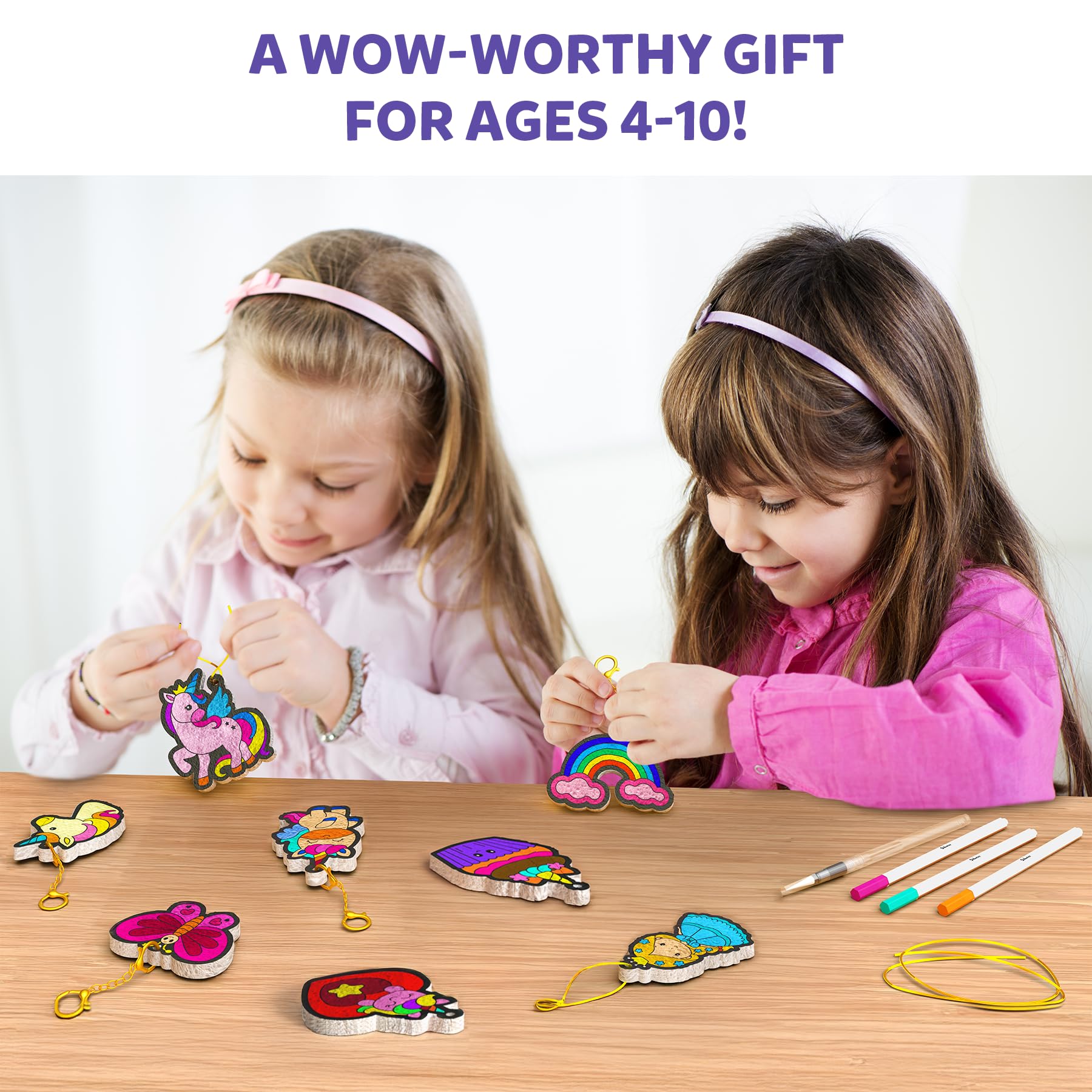 Skillmatics 3D Art Kit - Aqua Puffs Princesses & Unicorns, Mess-Free Painting Craft for Kids, DIY Colour & Inflate Activity, Travel Toys & Creative Gifts for Girls & Boys Ages 4, 5, 6, 7, 8, 9, 10 - Image 7 thumbnail