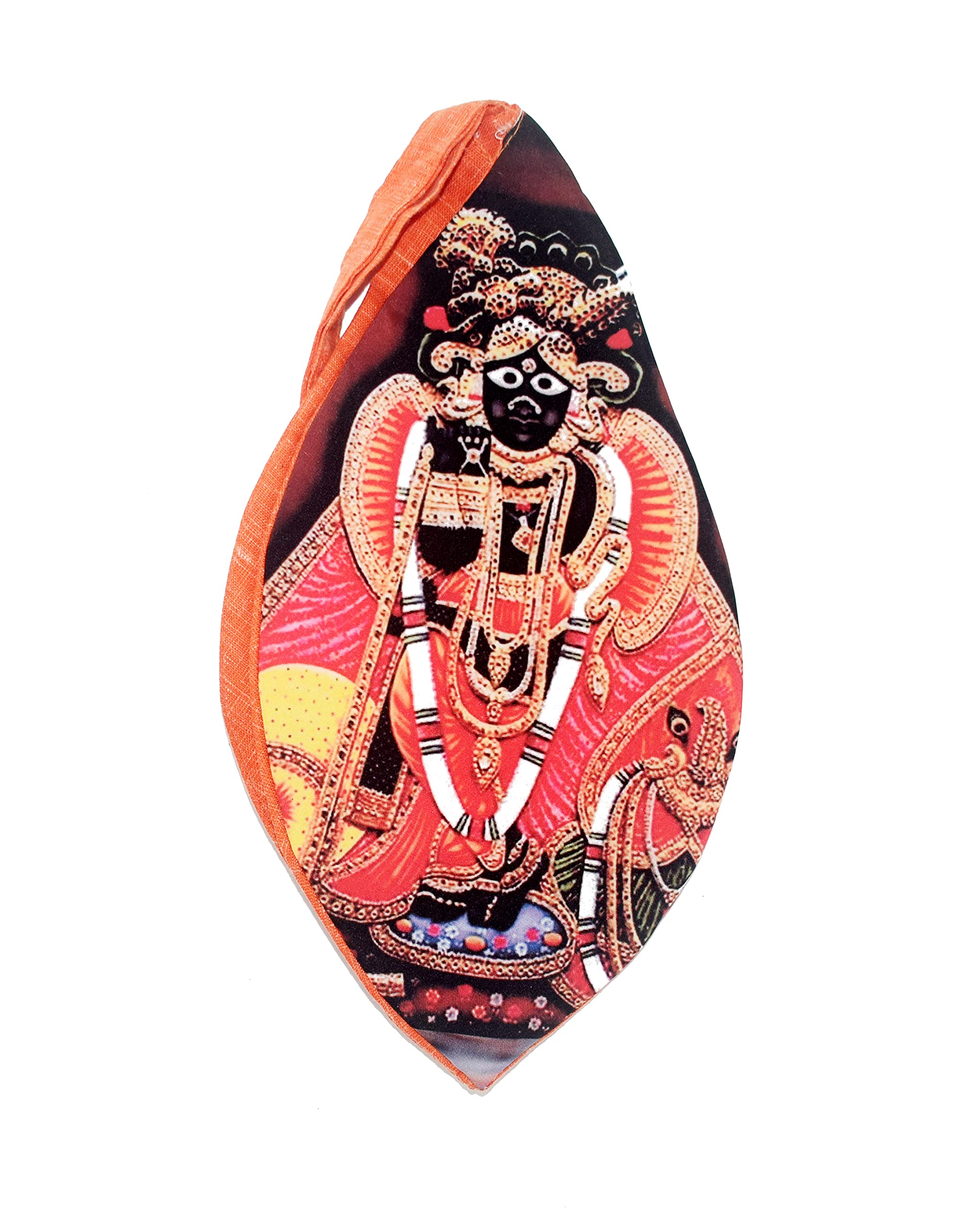 Vrindavan Beauty Products Bankey Bihari Ji Printed Cotton Japa Mala Bag Jholi Chanting Bag with Zip Pocket (B09GJGWYYZ) Amazon Price History, Amazon Price Tracker