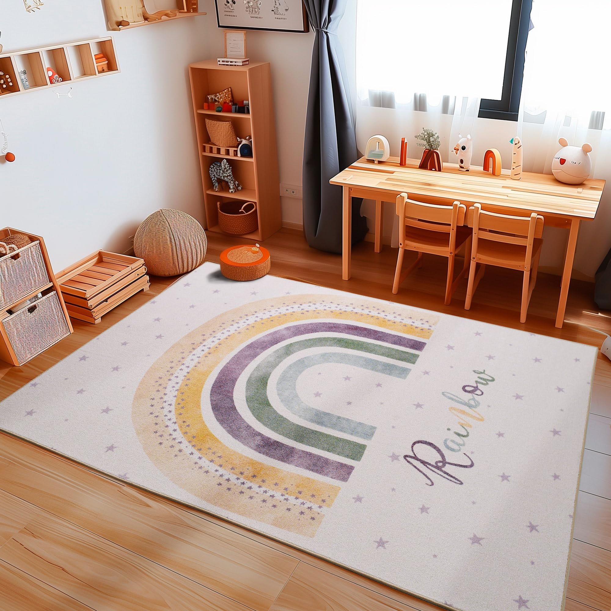 Carpetsale24 Kinderteppich Babyteppich rutschfest für Kinderzimmer, Babyzimmer Jungen und Mädchen Extra Weich und Antiallergen