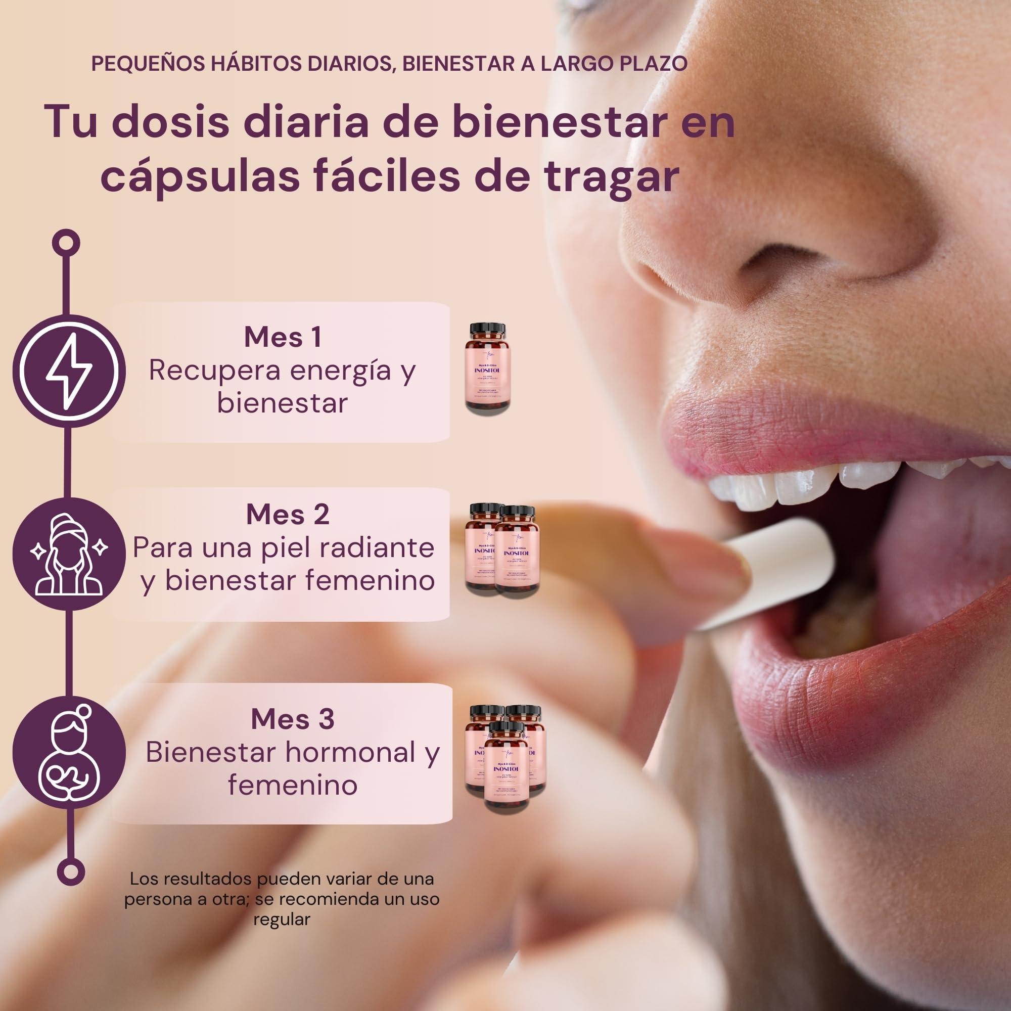 Inositol Myo and D-Chiro PCOS 4100MG – Función Metabólica, Equilibrio Hormonal y Bienestar Psicológico – 9 en 1 con Folato 5-MTHF, Cromo, Zinc, Vitamina B6, B12 y D3, Myo Inositol