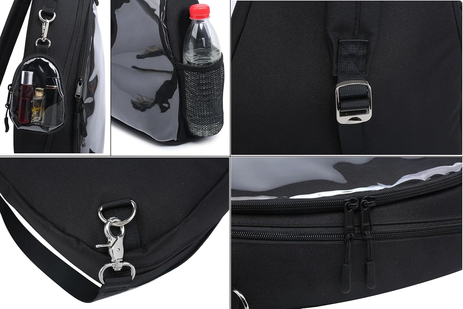 CHERRY SAUCE Oxford Ita Bag Kawaii Pin Display Chest Pack Single Shoulder Bag Sport Backpack Hiking Daypack - Image 10