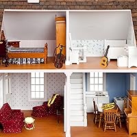 Vista 6 de Dollhouse Miniature Musical Instrument Set in 1:12 Scale, Mini Dollhouse Musical Instrument Model Includes Violin Piano Trumpet Saxophone Electric